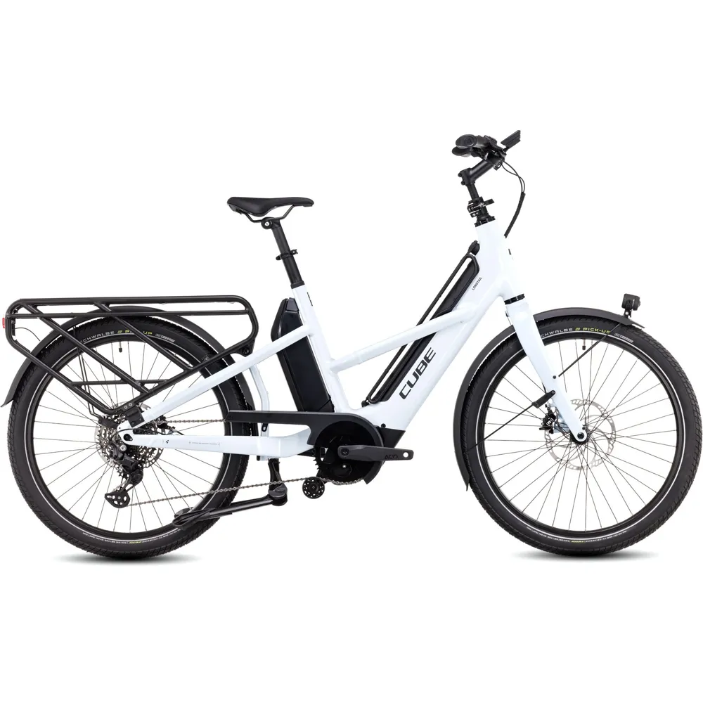 uPRISE Bikes Cube Longtail Sport Hybrid 725 26w 2025 Electric Bike - Flash White | Price match, 365 day return s, 18-Month Warranty, Finance Available & Free UK Delivery