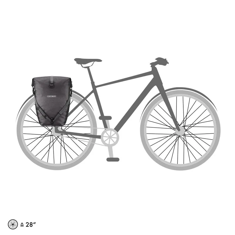 Ortlieb Back Roller Plus QL2.1 Pannier Bags - 40 Litre - Granite/Black-7