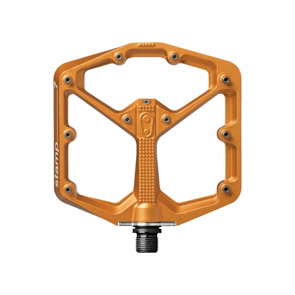 uPRISE Bikes Crank Brothers Stamp 7 Flat MTB Pedals - Orange | Price match, 365 day return s, 18-Month Warranty, Finance Available & Free UK Delivery