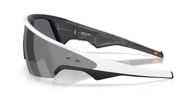 Oakley Meta Vanguard Sunglasses - White/Prizm Black-2