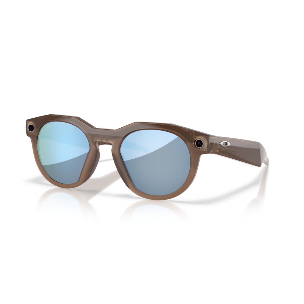 uPRISE Bikes Oakley Meta HSTN Sunglasses - Brown Smoke/Prizm Deep Water Polarized | Price match, 365 day return s, 18-Month Warranty, Finance Available & Free UK Delivery