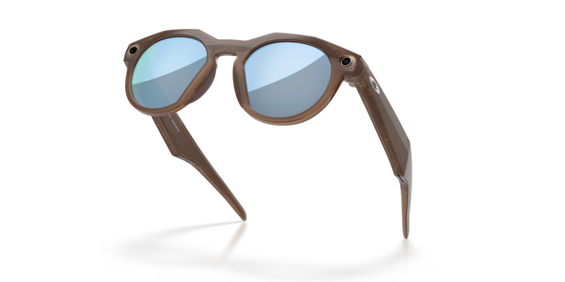 Oakley Meta HSTN Sunglasses - Brown Smoke/Prizm Deep Water Polarized-3