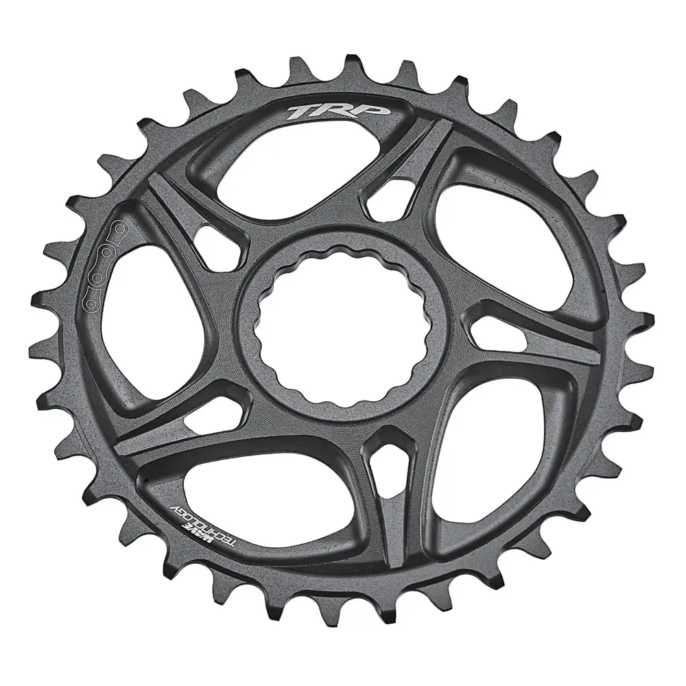uPRISE Bikes TRP EVO7 CR-M8070 7 Speed 6mm Offset Downhill MTB Chainring - Black | Price match, 365 day return s, 18-Month Warranty, Finance Available & Free UK Delivery