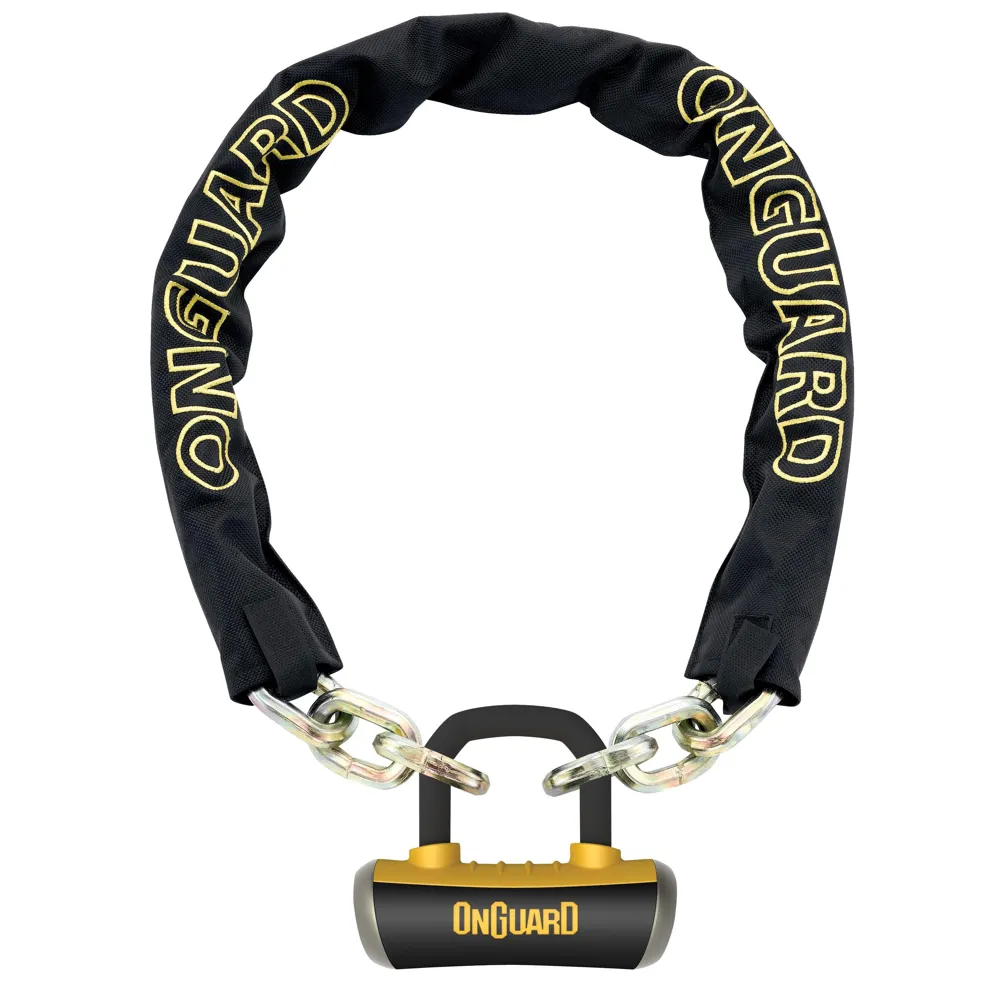 uPRISE Bikes Onguard OnGuard Mastiff L Chain Lock - 180cm x 10mm - Gold Sold Secure | Price match, 365 day return s, 18-Month Warranty, Finance Available & Free UK Delivery