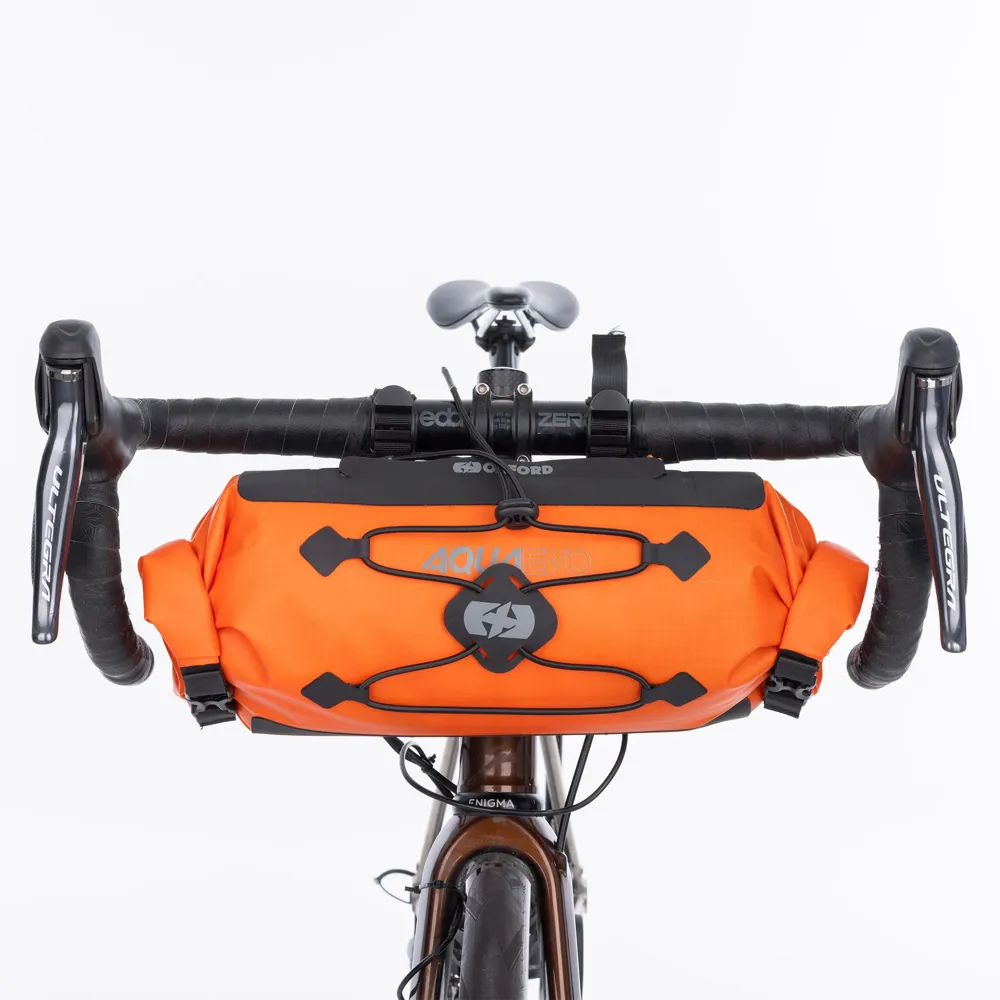 uPRISE Bikes Oxford Aqua Evo Adventure 9 Litre Handlebar Pack - Orange | Price match, 365 day returns, 18-Month Warranty, Finance Available & Free UK Delivery