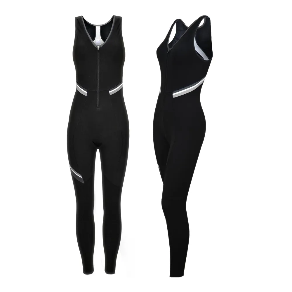 uPRISE Bikes Funkier Thermesse Ladies Winter Double Strap Bib Tights - Black | Price match, 365 day return s, 18-Month Warranty, Finance Available & Free UK Delivery