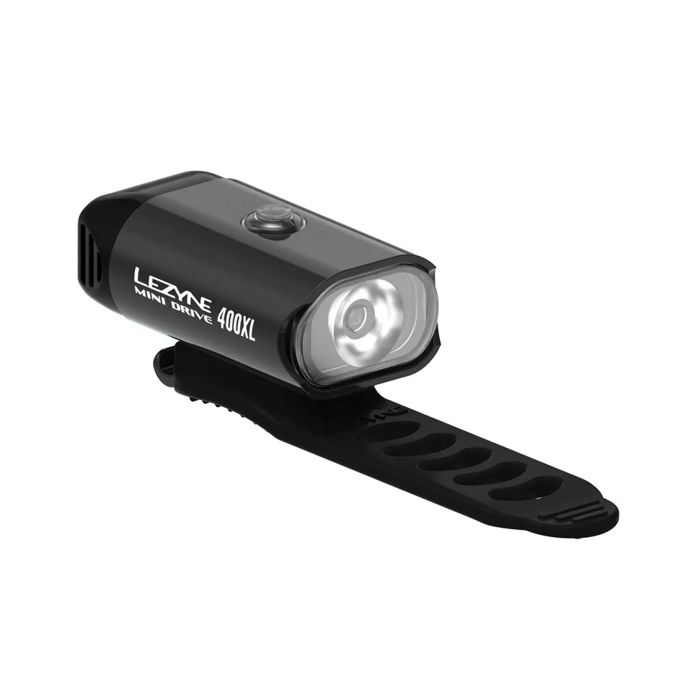 uPRISE Bikes Lezyne Mini Drive 400XL USB Front Light - Black | Price match, 365 day return s, 18-Month Warranty, Finance Available & Free UK Delivery