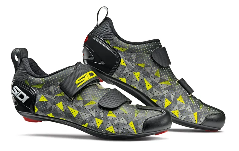 Sidi T-5 Air Triathlon Shoes - Grey/Yellow/Black - Size 47