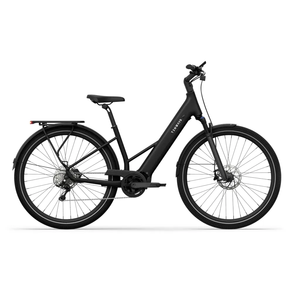 uPRISE Bikes Tenways Ago Air 2025 Electric Hybrid Bike - 43cm - Midnight Black | Price match, 365 day return s, 18-Month Warranty, Finance Available & Free UK Delivery