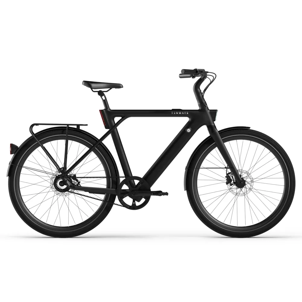 uPRISE Bikes Tenways CGO009 2025 Electric Hybrid Bike - 57cm - Midnight Black | Price match, 365 day return s, 18-Month Warranty, Finance Available & Free UK Delivery