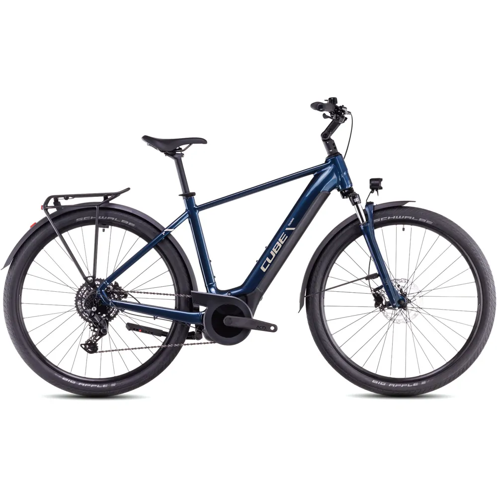 uPRISE Bikes Cube Touring Hybrid One 500 2025 Electric Bike - Deepsea/Chrome | Price match, 365 day return s, 18-Month Warranty, Finance Available & Free UK Delivery