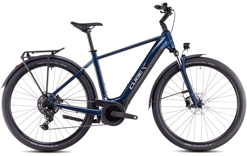 Cube Touring Hybrid One 625 2025 Electric Bike - Deep Sea/Chrome