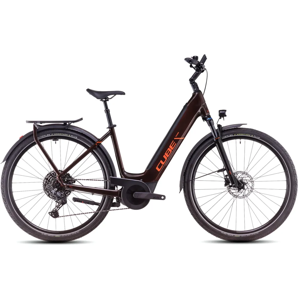 uPRISE Bikes Cube Touring Hybrid Pro 625 Easy Entry 2025 Electric Bike - Cinnamon | Price match, 365 day return s, 18-Month Warranty, Finance Available & Free UK Delivery