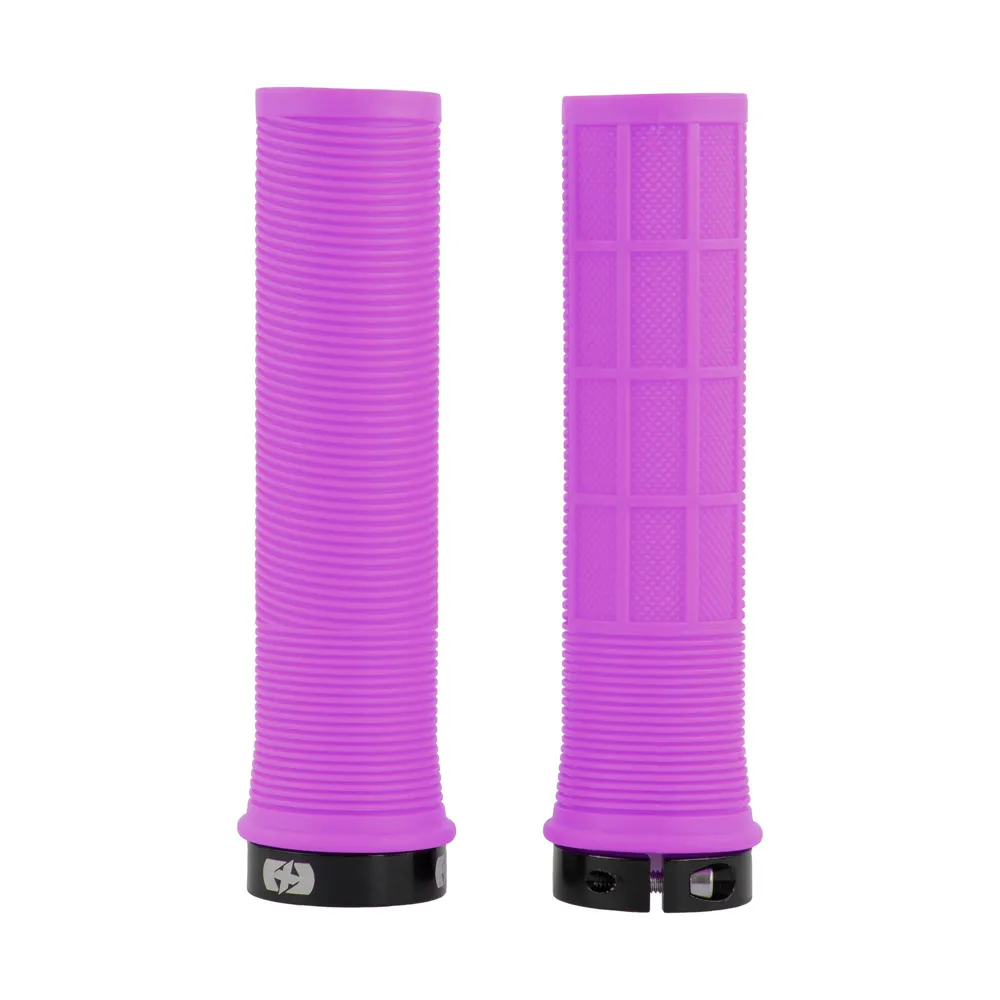 uPRISE Bikes Oxford Driver Lock-On MTB Grips - Purple | Price match, 365 day return s, 18-Month Warranty, Finance Available & Free UK Delivery