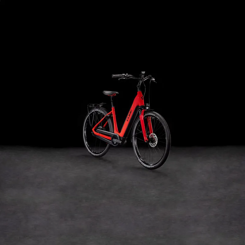 Cube Supreme Hybrid Comfort Pro 500 2025 Electric Bike - Fire Red-1