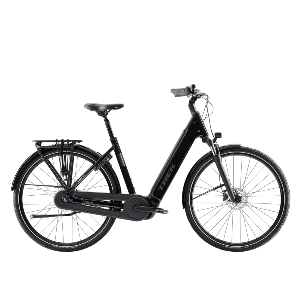 uPRISE Bikes Trek District+ 3 N7 360 LS 2027 Electric Hybrid Bike - Dark Star | Price match, 365 day returns, 18-Month Warranty, Finance Available & Free UK Delivery
