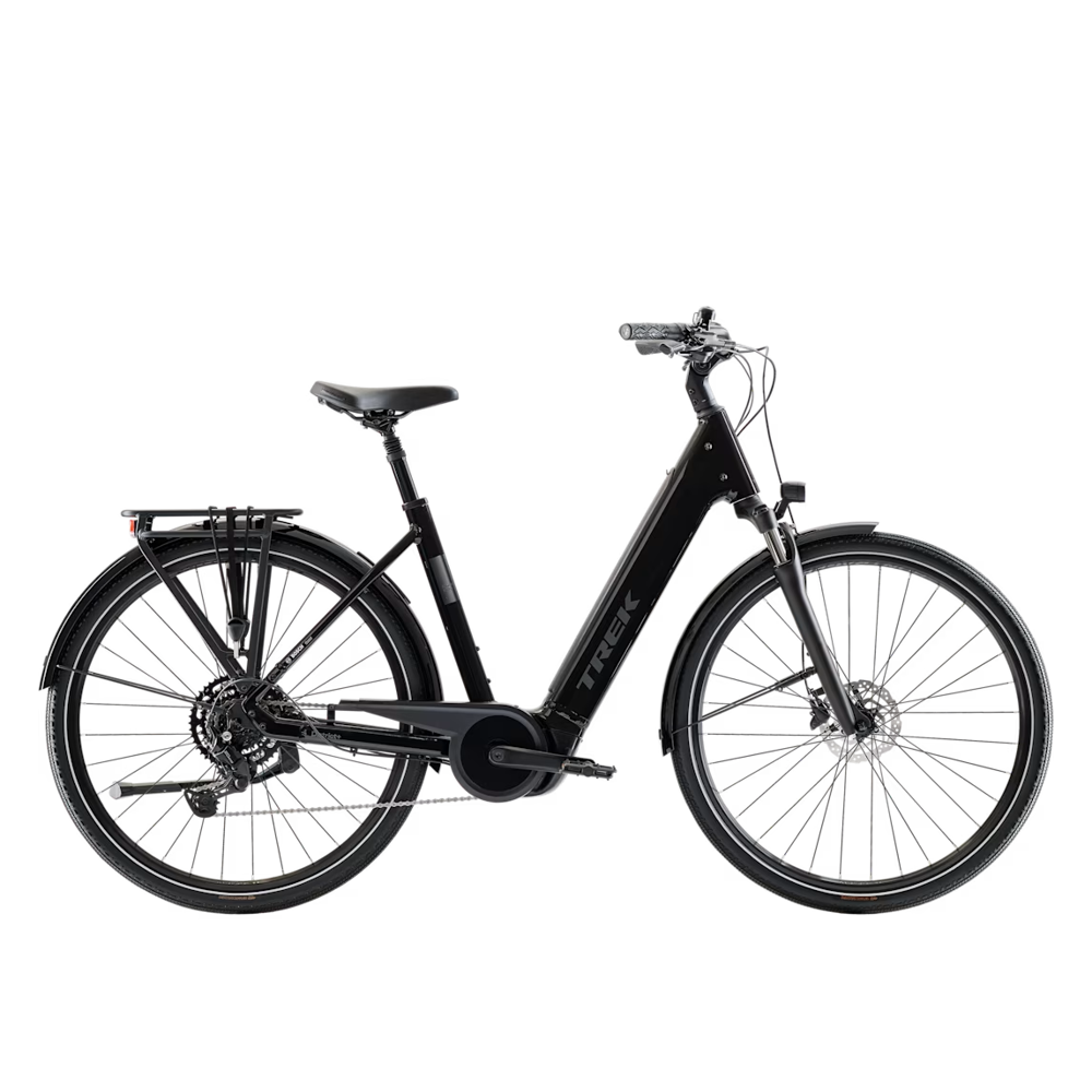 uPRISE Bikes Trek District+ 3 R9 540 LS 2027 Electric Hybrid Bike - Dark Star | Price match, 365 day returns, 18-Month Warranty, Finance Available & Free UK Delivery