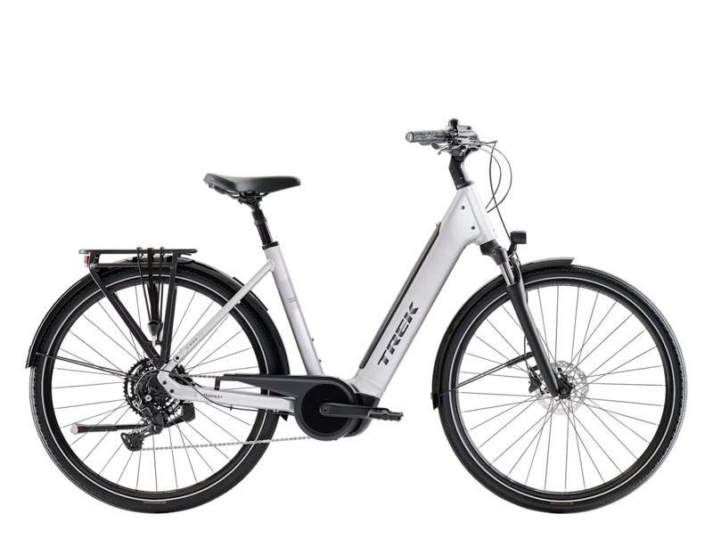 Trek District+ 3 R9 540 LS 2027 Electric Hybrid Bike - Lunar Silver