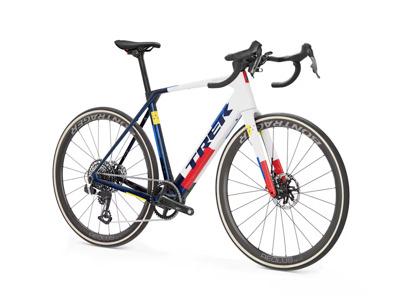 Trek Domane+ SL 9 AXS 2027 Carbon Electric Road Bike - Navy Smoke/White-1