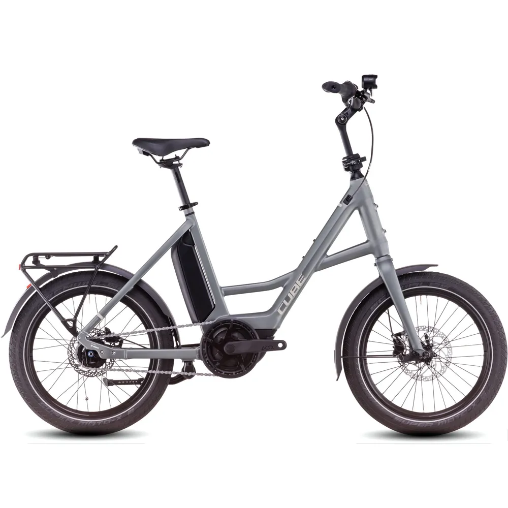 uPRISE Bikes Cube Compact Hybrid Comfort 500 2025 Electric Bike - Flash Grey/Smoke | Price match, 365 day return s, 18-Month Warranty, Finance Available & Free UK Delivery