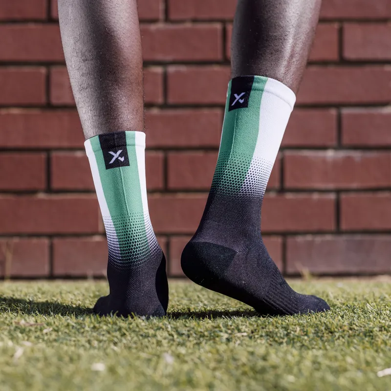Sox Footwear Italy Flag Black Premium Crew Socks-2