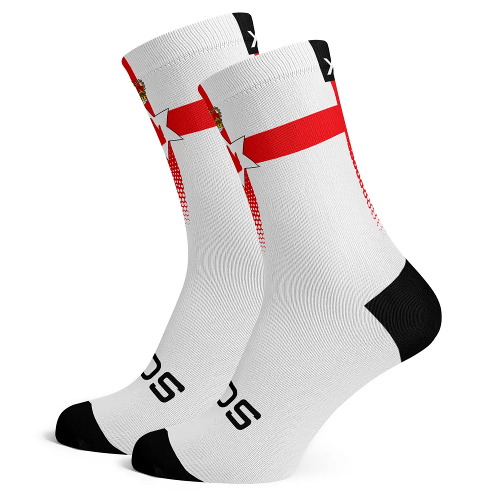 uPRISE Bikes Sox Footwear Northern Ireland Flag White Premium Crew Socks - Small | Price match, 365 day return s, 18-Month Warranty, Finance Available & Free UK Delivery