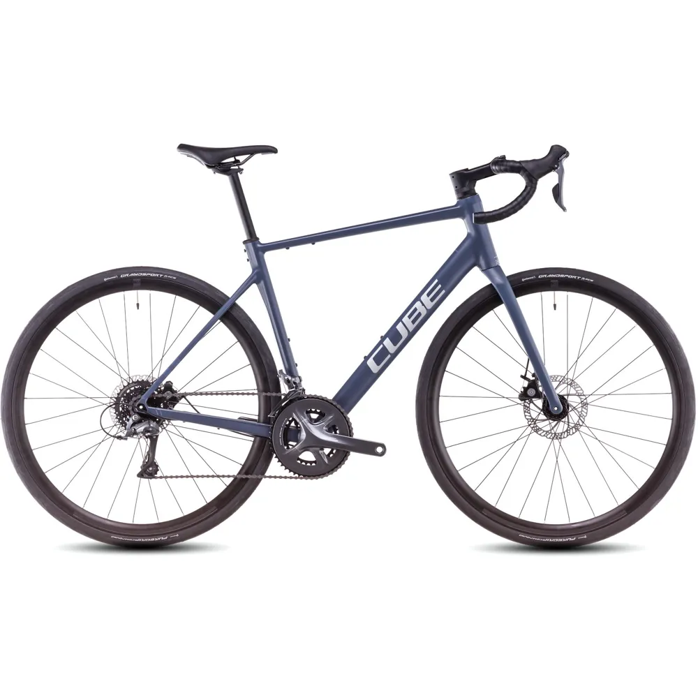 uPRISE Bikes Cube Attain Pro 2025 Endurance Road Bike - Night Flight/Grey - 60cm | Price match, 365 day return s, 18-Month Warranty, Finance Available & Free UK Delivery