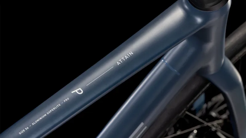 Cube Attain Pro 2025 Endurance Road Bike - Night Flight/Grey-2