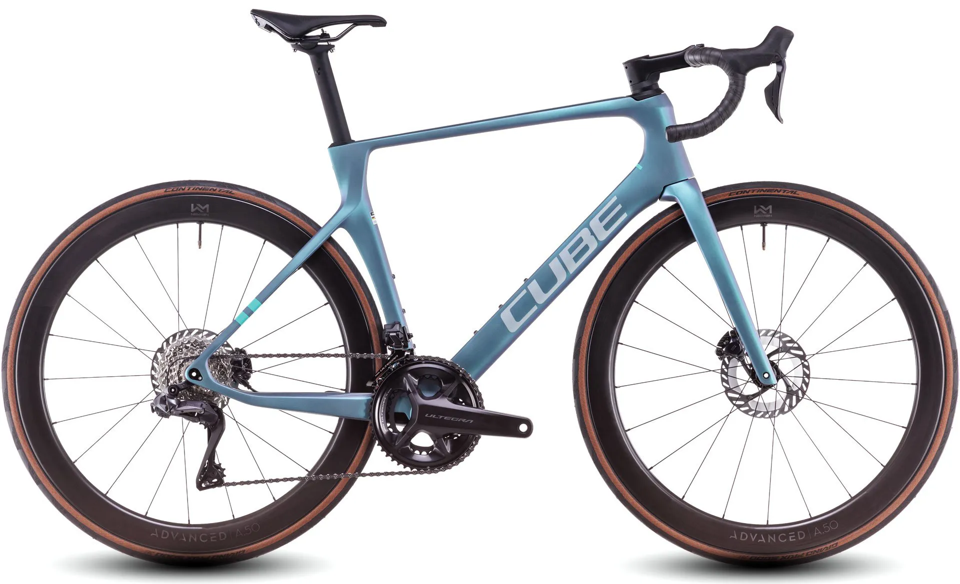 Cube Agree C62 Pro 2025 Carbon Road Bike Polarlight/Aquagreen