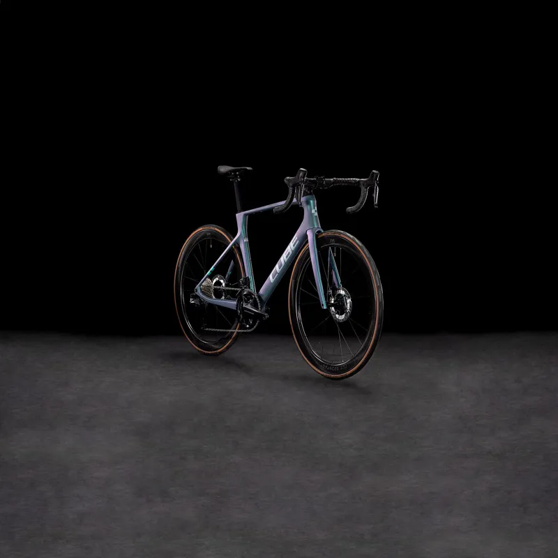 Cube Agree C62 Pro 2025 Carbon Road Bike - Polarlight/Aquagreen-1