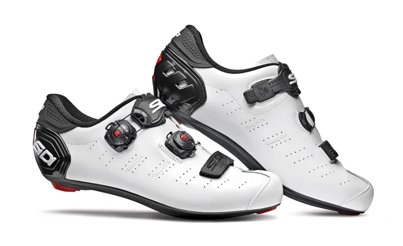 Sidi Ergo 5 Mega Fit Clipless Road Shoes White Black