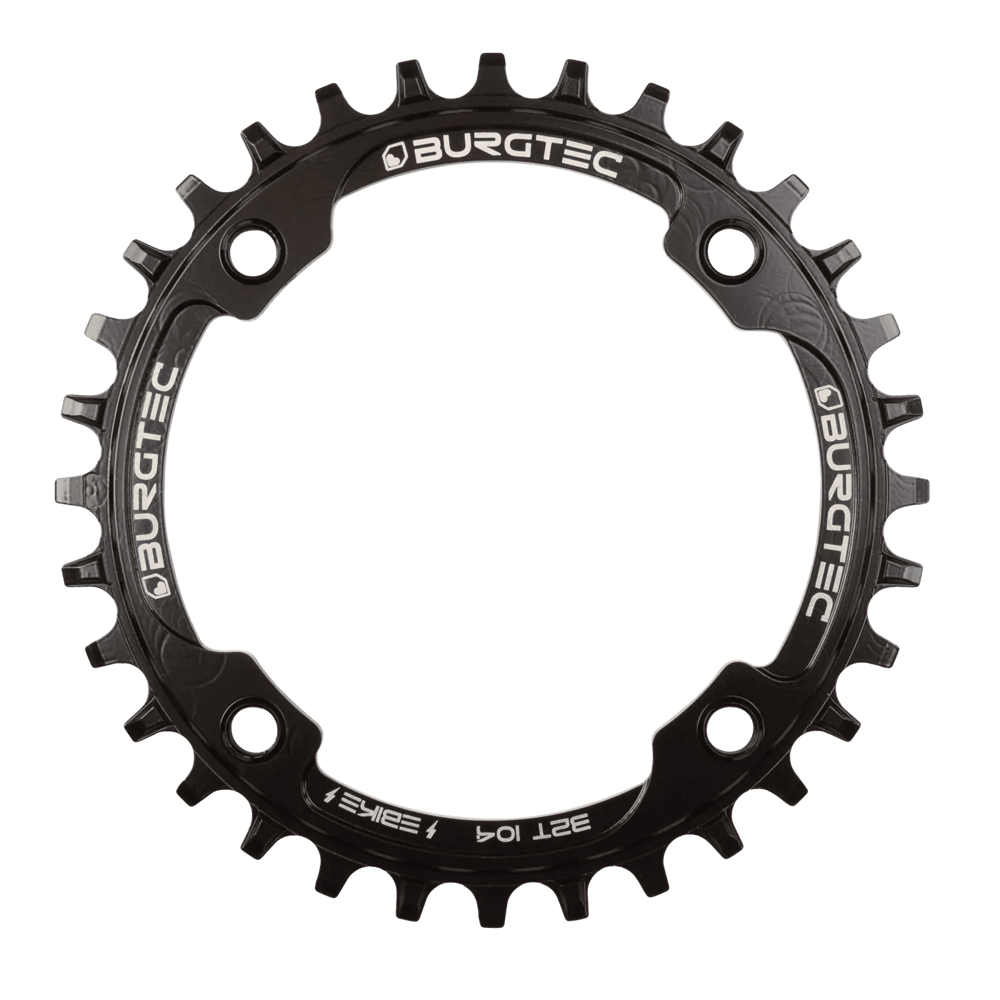 uPRISE Bikes Burgtec 104mm BCD E-Bike Steel Thick Thin Chainring - Burgtec Black | Price match, 365 day return s, 18-Month Warranty, Finance Available & Free UK Delivery