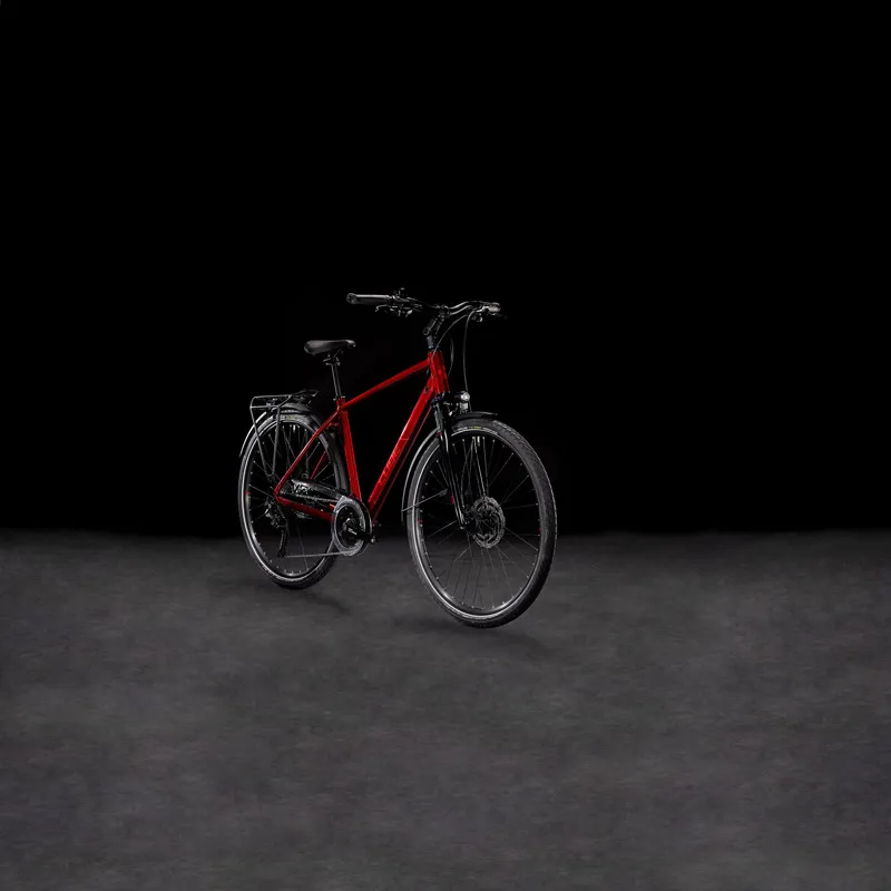 Cube Touring Pro 2026 Hybrid Bike - Maroon-1