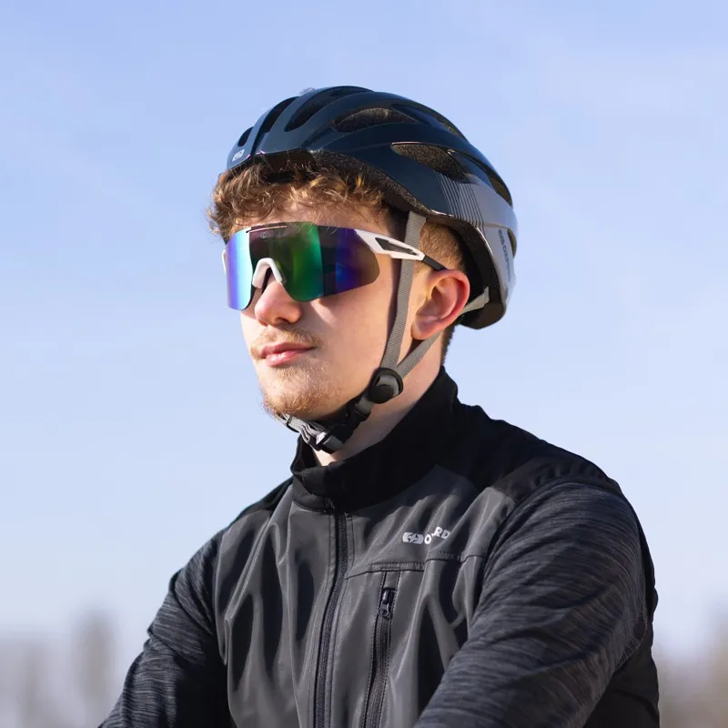 Oxford Corsa Sunglasses - White Frame/Rainbow Lens-1