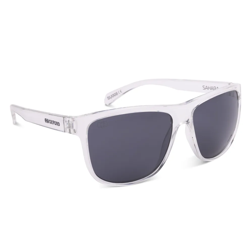 uPRISE Bikes Oxford Sahara Sunglasses - Clear Frame/Smoke Lens | Price match, 365 day return s, 18-Month Warranty, Finance Available & Free UK Delivery