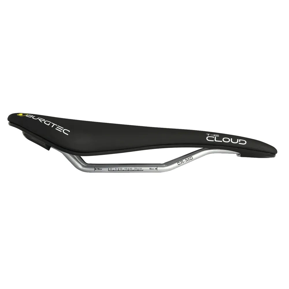 uPRISE Bikes Burgtec The Cloud MK2 Saddle - Cro-Mo Rails/Plastic Base - Black | Price match, 365 day return s, 18-Month Warranty, Finance Available & Free UK Delivery