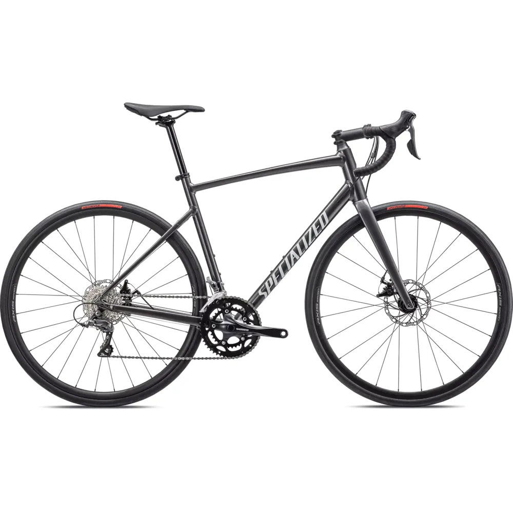 uPRISE Bikes Specialized Allez 2025 Endurance Road Bike - Smoke/White | Price match, 365 day return s, 18-Month Warranty, Finance Available & Free UK Delivery