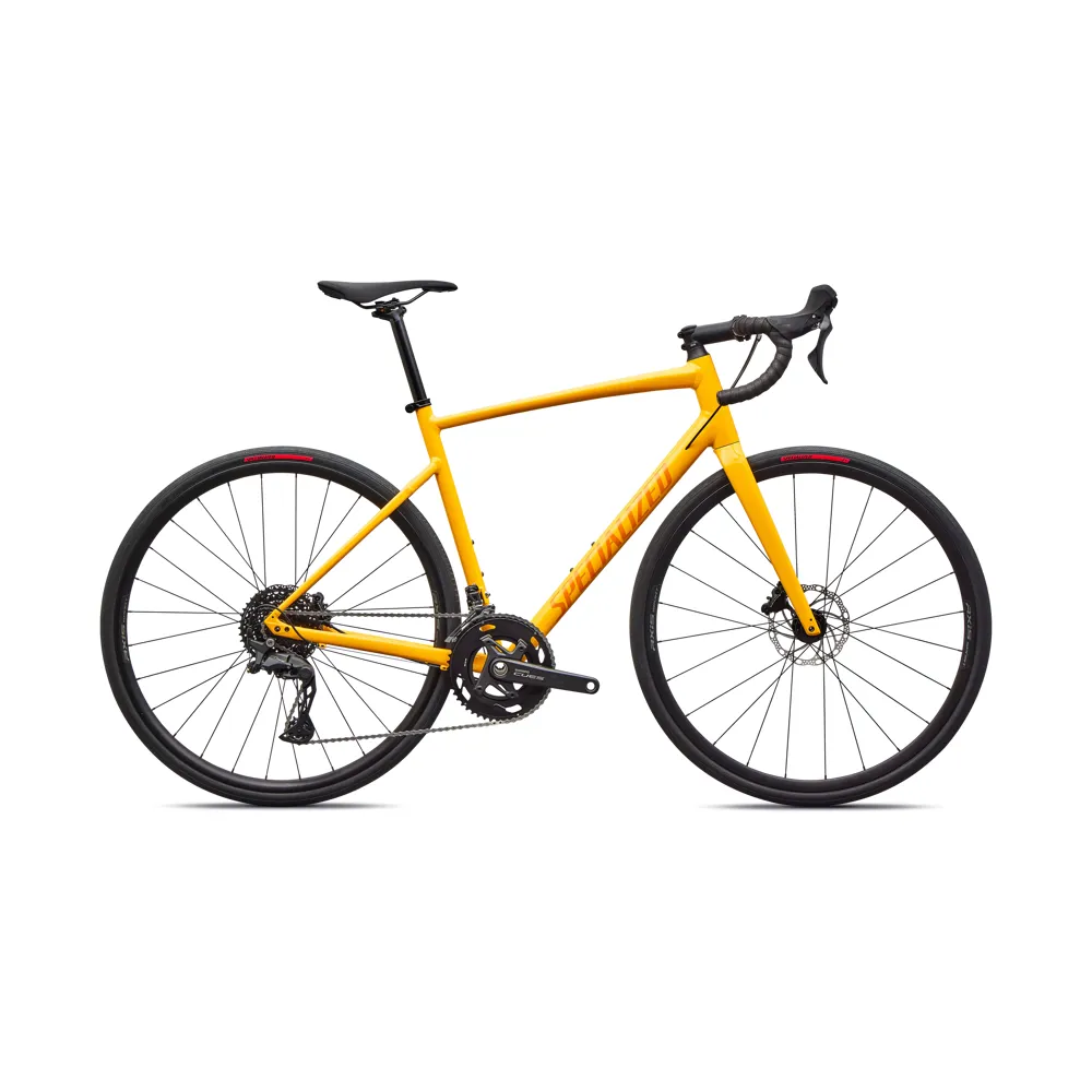 uPRISE Bikes Specialized Allez E5 2026 Road Bike - California Sunshine/Orange Zest | Price match, 365 day return s, 18-Month Warranty, Finance Available & Free UK Delivery