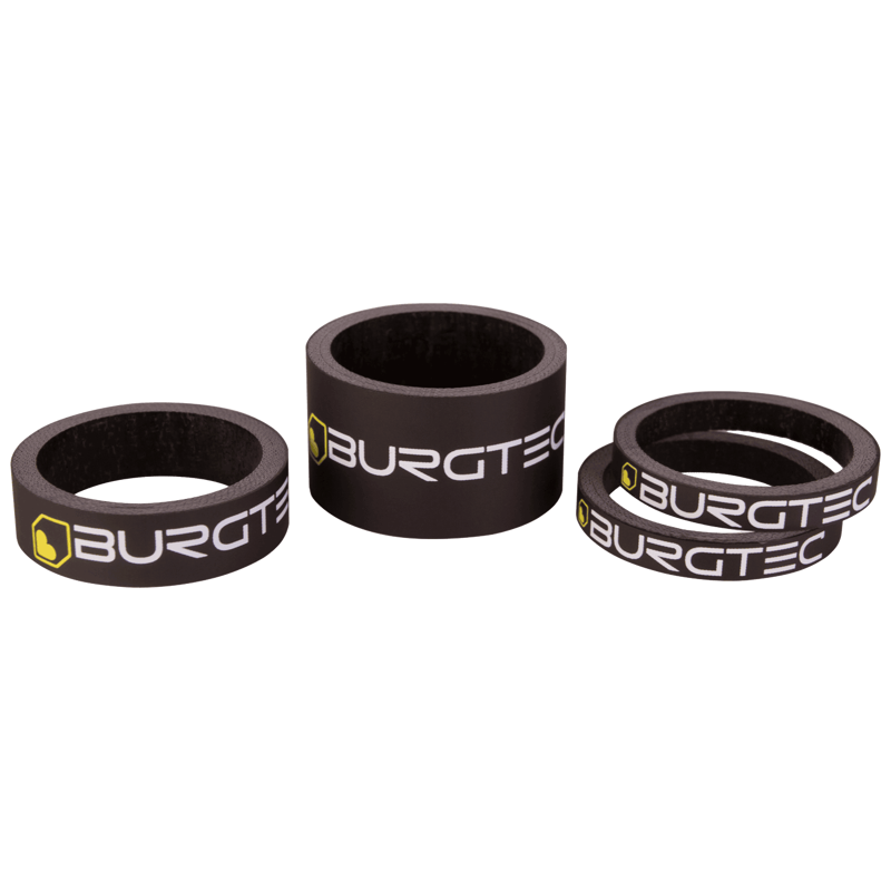 Burgtec Carbon Stem Spacers - Black