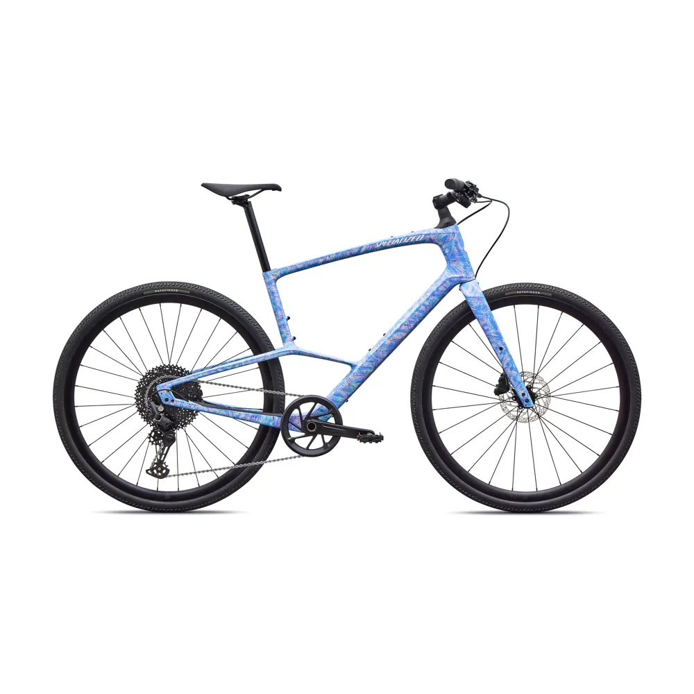 uPRISE Bikes Specialized Sirrus X 5.0 2027 Carbon Hybrid Bike - Dry Sky Blue/Oasis | Price match, 365 day returns, 18-Month Warranty, Finance Available & Free UK Delivery
