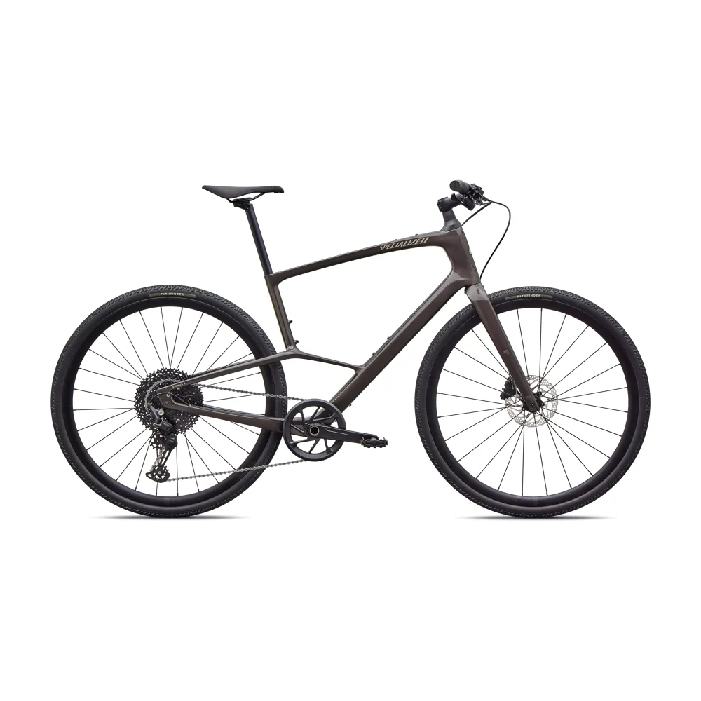 uPRISE Bikes Specialized Sirrus X 5.0 2027 Carbon Hybrid Bike - Smoke/Sandstone Frost | Price match, 365 day returns, 18-Month Warranty, Finance Available & Free UK Delivery