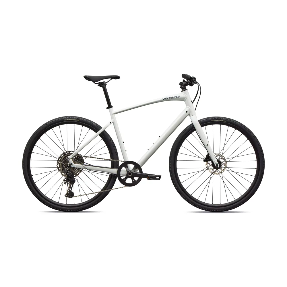 uPRISE Bikes Specialized Sirrus X 3.0 2027 Hybrid Bike - White Silver/Marine Frost | Price match, 365 day returns, 18-Month Warranty, Finance Available & Free UK Delivery