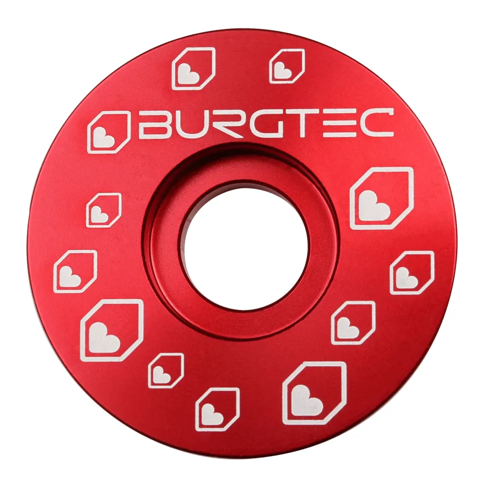 uPRISE Bikes Burgtec Top Cap - Race Red | Price match, 365 day return s, 18-Month Warranty, Finance Available & Free UK Delivery