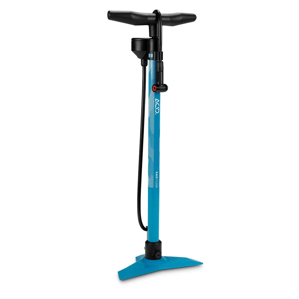 uPRISE Bikes Cube Acid Race Floor Pump - Blue | Price match, 365 day return s, 18-Month Warranty, Finance Available & Free UK Delivery