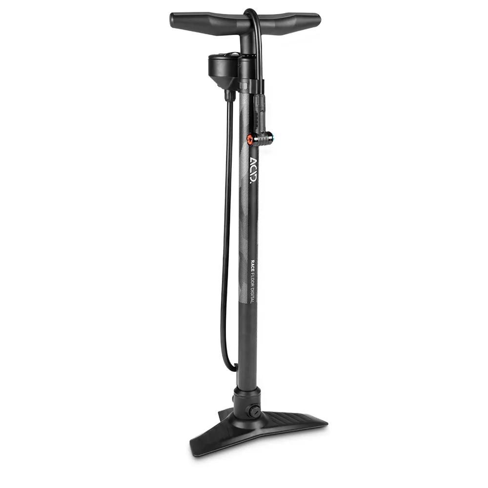 uPRISE Bikes Cube Acid Race Digital Floor Pump -Black | Price match, 365 day return s, 18-Month Warranty, Finance Available & Free UK Delivery