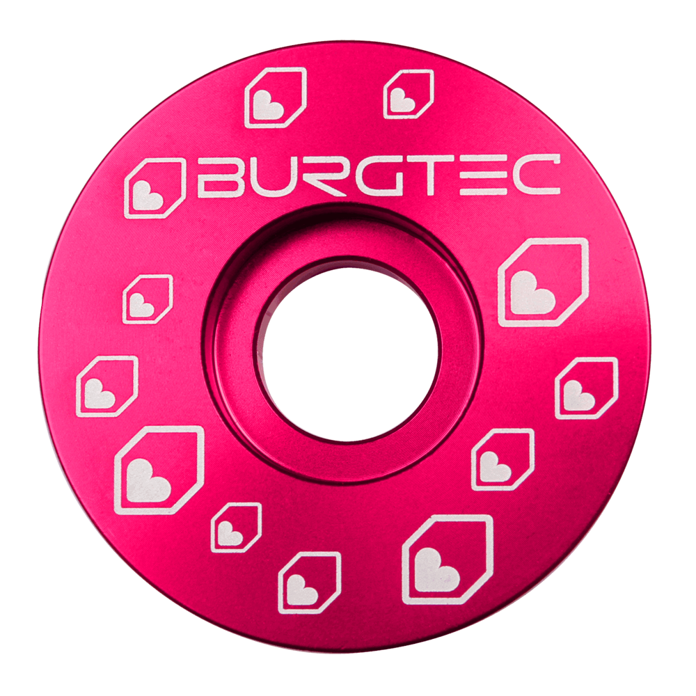 uPRISE Bikes Burgtec Top Cap - Toxic Barbie Pink | Price match, 365 day return s, 18-Month Warranty, Finance Available & Free UK Delivery