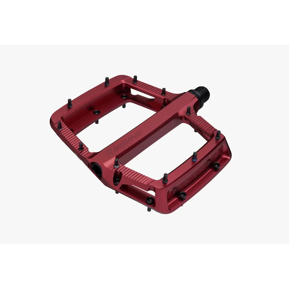 uPRISE Bikes Race Face Turbine Flat MTB Pedals - Red | Price match, 365 day return s, 18-Month Warranty, Finance Available & Free UK Delivery