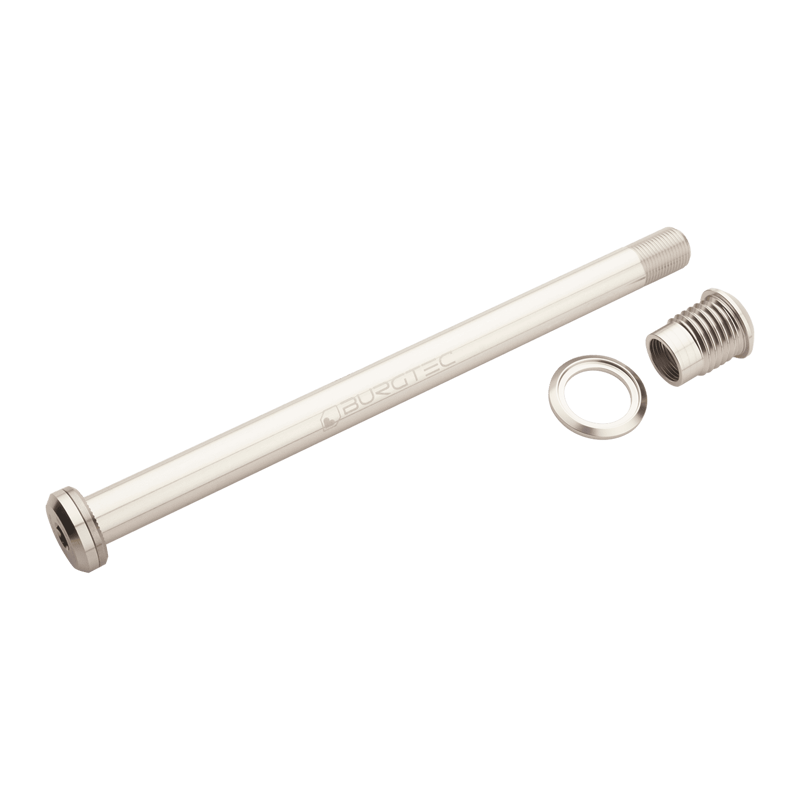 Burgtec Santa Cruz 173.7mm Rear Axle - Rhodium Silver