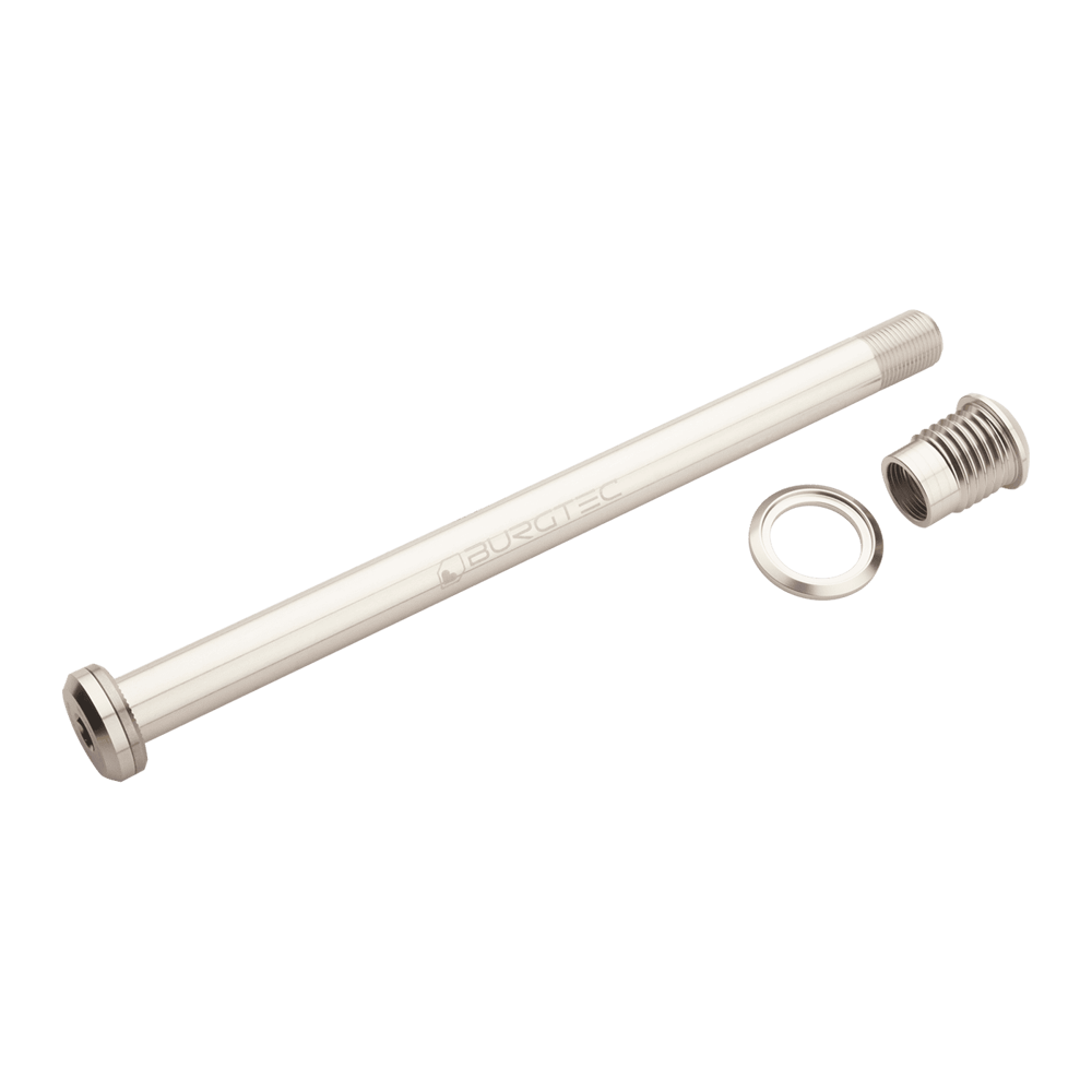 uPRISE Bikes Burgtec Santa Cruz 173.7mm Rear Axle - Rhodium Silver | Price match, 365 day return s, 18-Month Warranty, Finance Available & Free UK Delivery