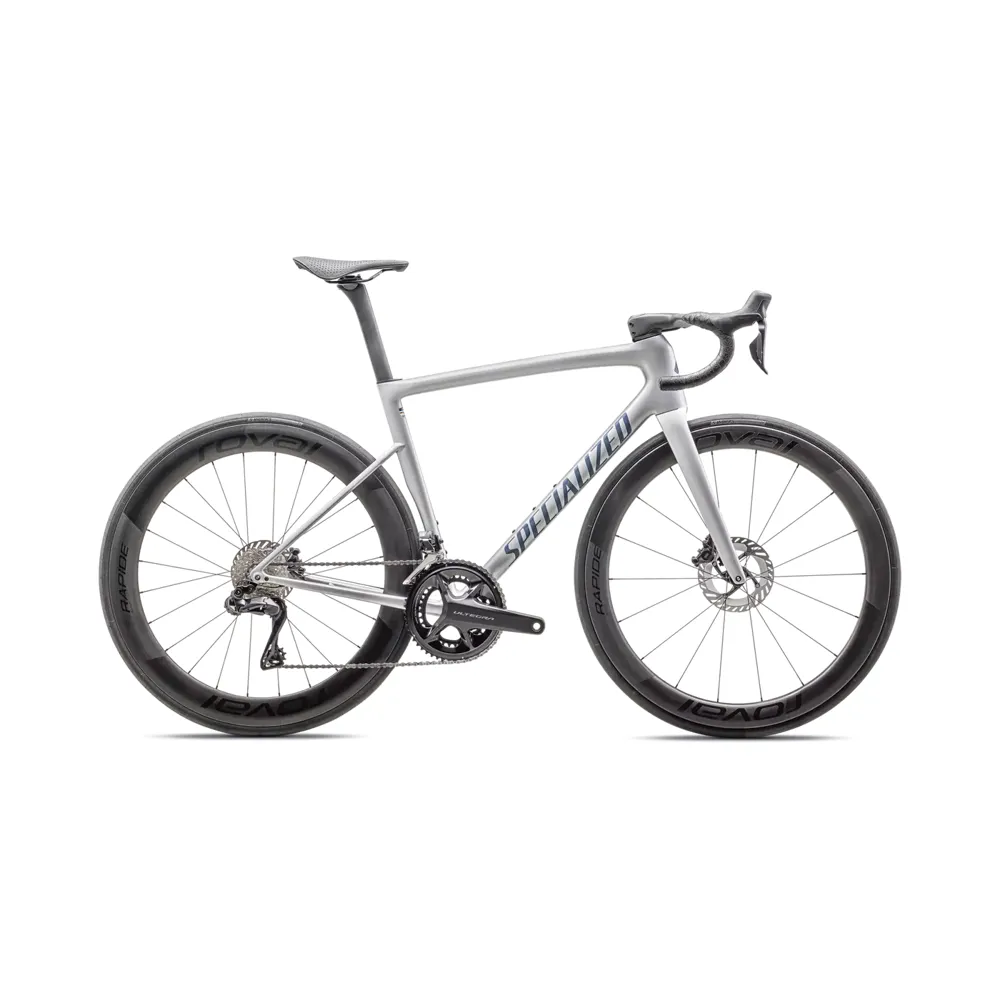 uPRISE Bikes Specialized Tarmac SL8 Pro Ultegra Di2 2025 Road Bike - Silver/Blue | Price match, 365 day return s, 18-Month Warranty, Finance Available & Free UK Delivery